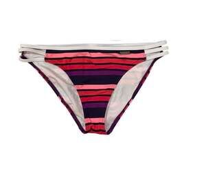 Lascana Women's Strappy Striped Bikini Bottom